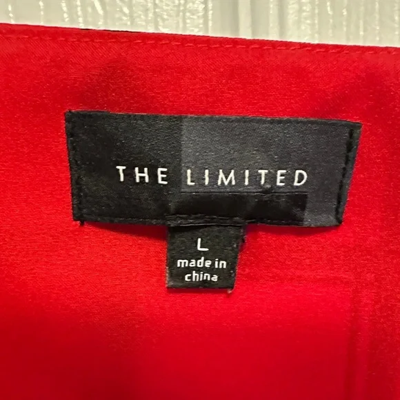 The Limited Red and Navy Checkered Long Sleeve Dress - Picture 2 of 7